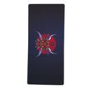 Mouse Pad Megarex Gamer 90x40x4mm arte china preto control Antiderrapante Borda Costurada Grande