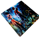 Mouse Pad Megarex Gamer 40x40x4mm dragon ball naruto luffy control Antiderrapante Borda Costurada Grande