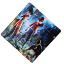 Mouse Pad Megarex Gamer 40x40x4mm dragon ball naruto luffy control Antiderrapante Borda Costurada Grande