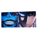 Mouse Pad Megarex Gamer 90x40x4mm  solo leveling Antiderrapante Borda Costurada Grande