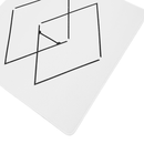 Mouse Pad Megarex Gamer 40x40x4mm speed minimalista Antiderrapante Borda Costurada Grande