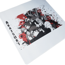 Mouse Pad Megarex Gamer 40x40x4mm Anime control Naruto Antiderrapante Borda Costurada Grande