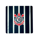 Mouse Pad Megarex Gamer 40x40x4mm control corinthians Antiderrapante Borda Costurada Grande