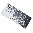 Mouse Pad Megarex Gamer 90x40x4mm minimalista branco e preto speed Antiderrapante Borda Costurada Grande