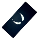 Mouse Pad Megarex Gamer 90x40x4mm venom preto Antiderrapante Borda Costurada Grande