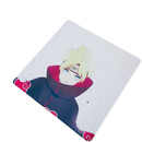 Mouse Pad Megarex Gamer 40x40x4mm Anime boruto speed Antiderrapante Borda Costurada Grande