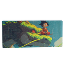 Mouse Pad Megarex Gamer 90x40x4mm Antiderrapante Borda Costurada speed dragon ball z
