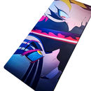 Mouse Pad Megarex Gamer 90x40x4mm Antiderrapante Borda Costurada demon slayer anime
