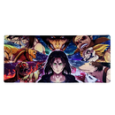 Mouse Pad Megarex Gamer 90x40x4mm Antiderrapante Borda Costurada attack on titan