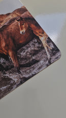 Mouse Pad Megarex Gamer 80x30x3mm Animal Cavalo speed Antiderrapante Borda Costurada Grande