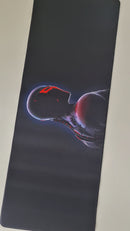 Mouse Pad Megarex Gamer 80x30x3mm Filme speed Preto Antiderrapante Borda Costurada Grande