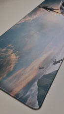 Mause Pad Megarex Gamer 80x30x3mm Filme Pantera Negra speed Antiderrapante Borda Costurada Grande