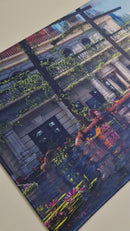 Mouse Pad megarex Gamer 80x30x3mm Paisagem Anime speed Antiderrapante Borda Costurada Grande