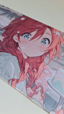 Mouse Pad Megarex Gamer 80x30x3mm Anime speed Antiderrapante Borda Costurada Grande