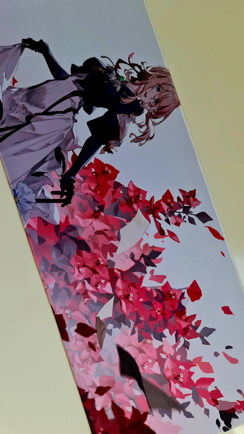 Mouse Pad Megarex Gamer 80x30x3mm Anime speed Antiderrapante Borda Costurada Grande
