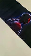 Mouse Pad Megarex Gamer 80x30x3mm Filme speed Preto Antiderrapante Borda Costurada Grande