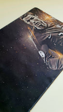 Mouse Pad Megarex Gamer 40x70x3mm Footboll R-Ronaldo CR7 speed Antiderrapante Borda Costurada Grande