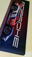 Mouse Pad Megarex Gamer 80x30x3mm Carro Porsche speed Antiderrapante Borda Costurada Grande