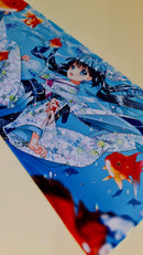 Mouse Pad Megarex Gamer 80x30x3mm Anime speed Antiderrapante Borda Costurada Grande