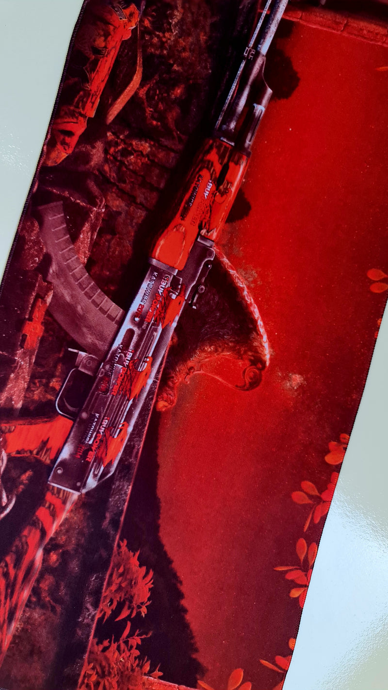 Mouse Pad Megarex Gamer 65x32x2mm Anime Arma speed Antiderrapante Borda Costurada Grande