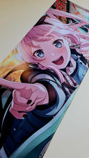 Mouse Pad Megarex Gamer 80x30x3mm Anime speed Antiderrapante Borda Costurada Grande