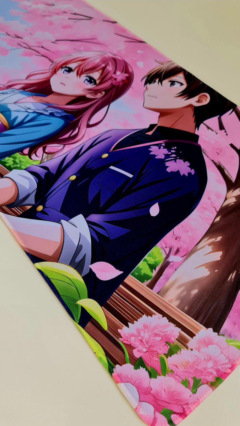 Mouse Pad Megarex Gamer 80x30x3mm Anime speed Antiderrapante Borda Costurada Grande