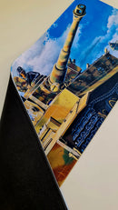 Mouse Pad Megarex Gamer 80x30x3mm Tanque De Guerra speed Antiderrapante Borda Costurada Grande