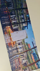 Mouse Pad megarex Gamer 80x30x3mm Paisagem Anime speed Antiderrapante Borda Costurada Grande