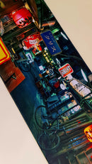 Mouse Pad Megarex Gamer 80x30x3mm Paisagem Tokio speed Antiderrapante Borda Costurada Grande