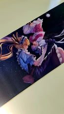 Mouse Pad Megarex Gamer 80x30x3mm Anime speed Antiderrapante Borda Costurada Grande