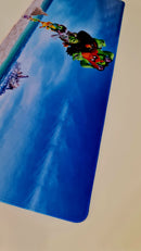 Mouse Pad Megarex Gamer 80x30x3mm Desenho Rio speed Antiderrapante Borda Costurada Grande