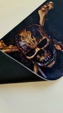 Mouse Pad Megarex Gamer 80x30x3mm Filme Pirata speed Antiderrapante Borda Costurada Grande