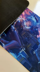 Mouse Pad Megarex Gamer 80x30x3mm Anime speed Antiderrapante Borda Costurada Grande