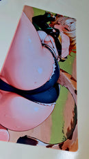 Mouse Pad Megarex Gamer 90x40x3mm Anime Hentai speed Antiderrapante Borda Costurada Grande