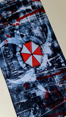 Mouse Pad Megarex Gamer 65x32x2mm Resident Evil speed Antiderrapante Borda Costurada Grande