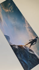 Mause Pad Megarex Gamer 80x30x3mm Filme Pantera Negra speed Antiderrapante Borda Costurada Grande