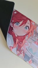 Mouse Pad Megarex Gamer 80x30x3mm Anime speed Antiderrapante Borda Costurada Grande