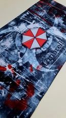 Mouse Pad Megarex Gamer 65x32x2mm Resident Evil speed Antiderrapante Borda Costurada Grande