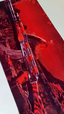 Mouse Pad Megarex Gamer 65x32x2mm Anime Arma speed Antiderrapante Borda Costurada Grande