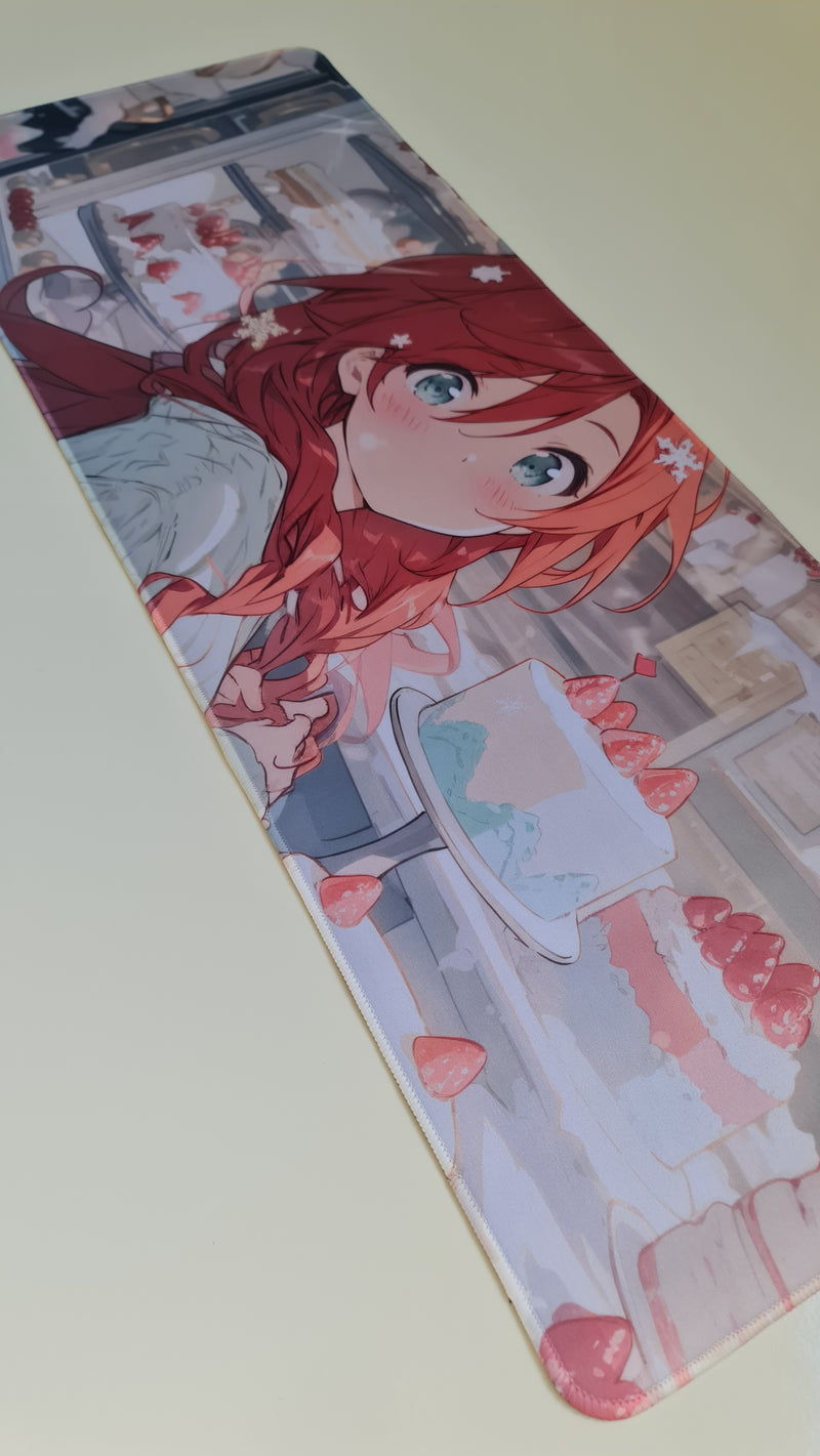 Mouse Pad Megarex Gamer 80x30x3mm Anime speed Antiderrapante Borda Costurada Grande