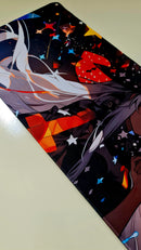 Mouse Pad Megarex Gamer 80x30x3mm Anime speed Antiderrapante Borda Costurada Grande