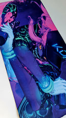 Mouse Pad Megarex Gamer 65x32x2mm Anime speed Antiderrapante Borda Costurada Grande