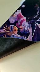 Mouse Pad Megarex Gamer 80x30x3mm Anime speed Antiderrapante Borda Costurada Grande