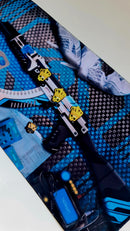 Mouse Pad Megarex Gamer 65x32x2mm Anime Arma speed Antiderrapante Borda Costurada Grande