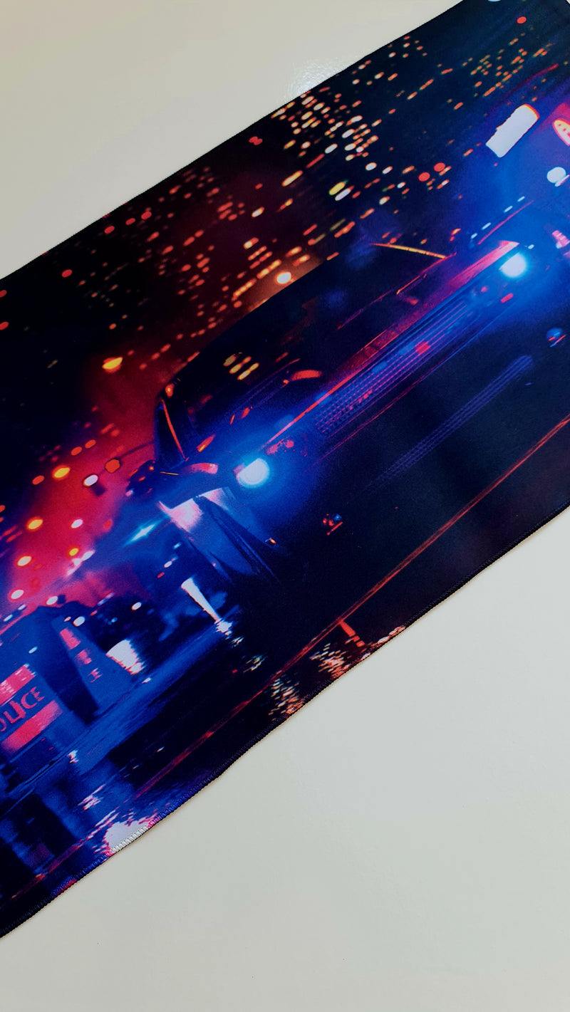 Mouse Pad Megarex Gamer 65x32x2mm Carro Esportivo   speed Antiderrapante Borda Costurada Grande