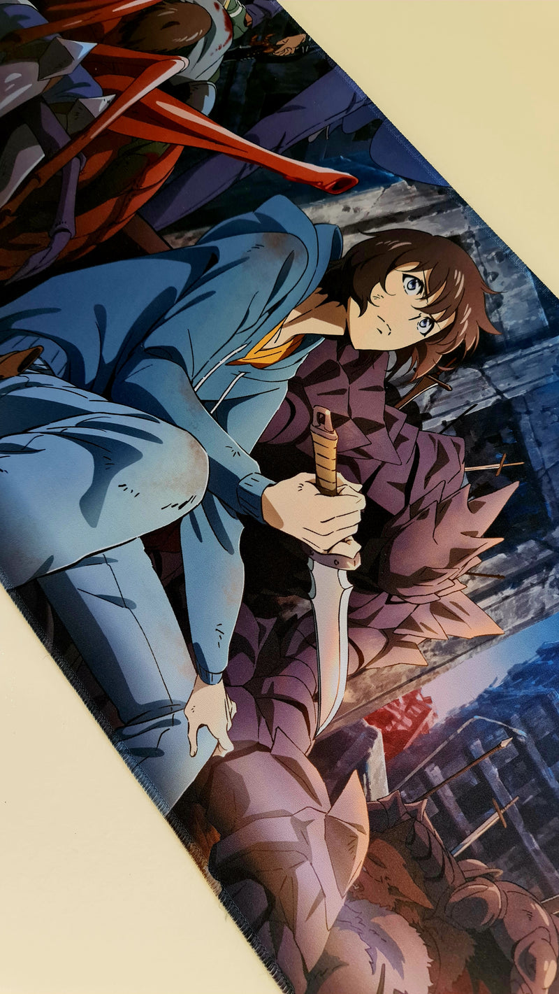Mouse Pad Megarex Gamer 80x30x3mm Anime Solo Leveling speed Antiderrapante Borda Costurada Grande