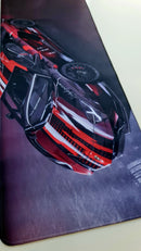 Mouse Pad Megarex Gamer 80x30x3mm Carro Lamborghini speed Antiderrapante Borda Costurada Grande