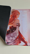 Mouse Pad Megarex Gamer 80x30x3mm Anime speed Antiderrapante Borda Costurada Grande