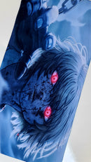 Mouse Pad Megarex Gamer 65x32x2mm Anime speed Antiderrapante Borda Costurada Grande