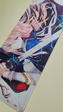 Mouse Pad Megarex Gamer 80x30x3mm Anime speed Antiderrapante Borda Costurada Grande